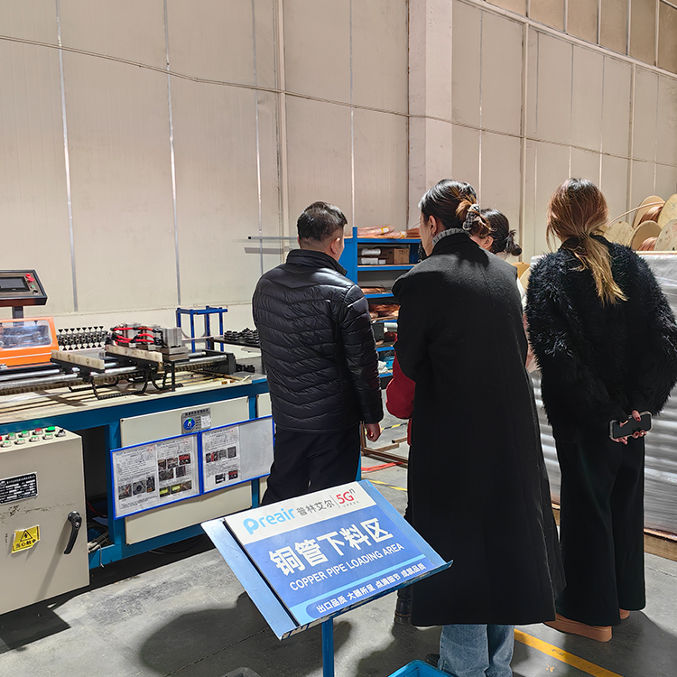 Preair Salespeople Visit the Copper Callipary Pipes Welding Zone