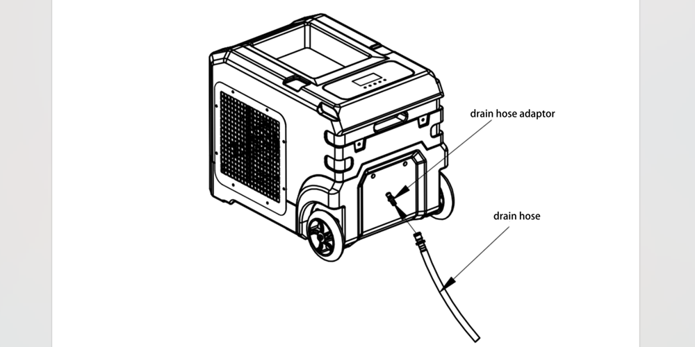 Lgr155 Water Damage Dehumidifier with Drain Hose