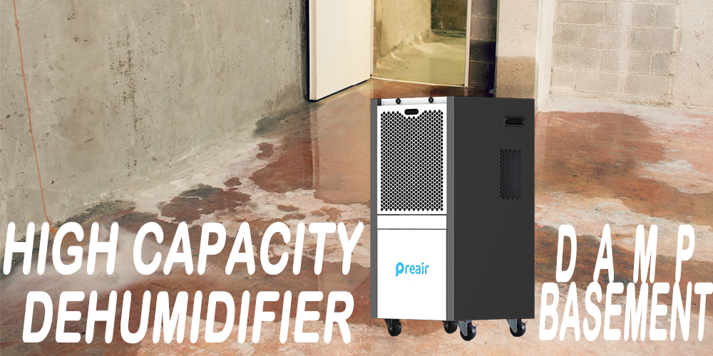 Preair Ht 500 High Capacity Dehumidifier for Damp Basement